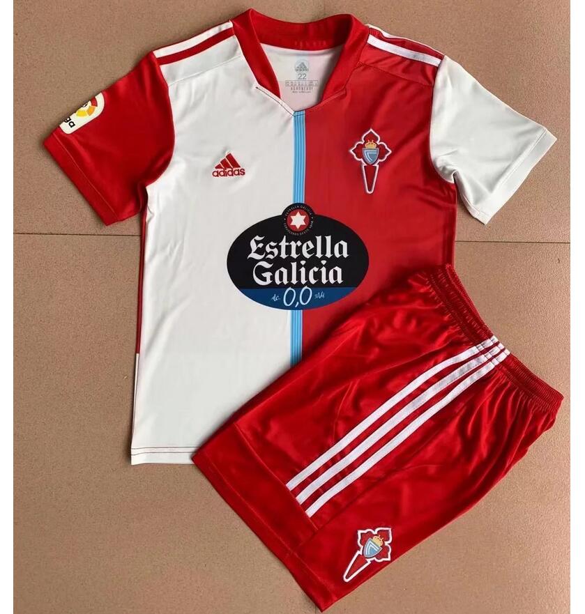 Kids Real Club Celta de Vigo 2021/22 Away Soccer Kits Shirt With Shorts